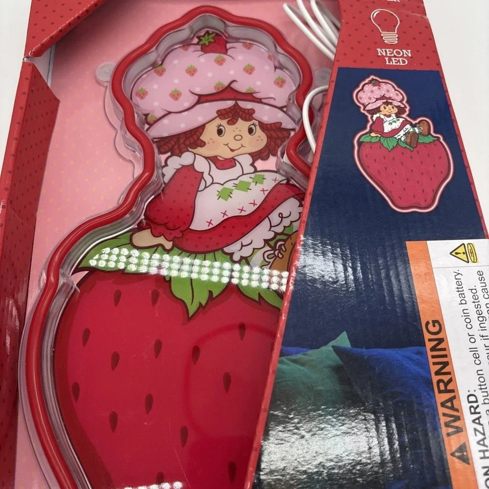 The World of Strawberry Shortcake LED Wall Art Decor Light Up Neon Led 13 Inches